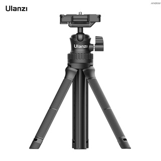 Ulanzi MT-34 ขาตั้งกล้องไม้เซลฟี่ แบบพกพา ขยายได้ พร้อมสกรู 1/4 นิ้ว 360° อะแดปเตอร์หัวบอล หมุนได้