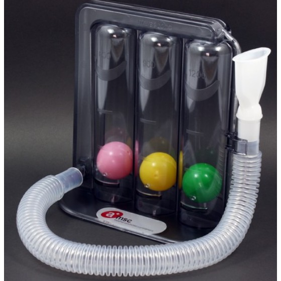 incentive-spirometer-เครื่องเป่าบริหารปอด-incentive-spirometer-tribal-tri-flow-meter-พร้อมส่ง