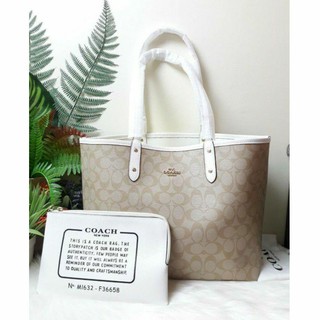 COACH REVERSIBLE CITY TOTE IN SIGNATURE CANVAS