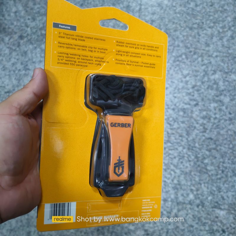 genuine-มีดใบตาย-มีดห้อยคอ-gerber-bear-grylls-ultra-compact-fixed-blade-ของใหม่-ของแท้