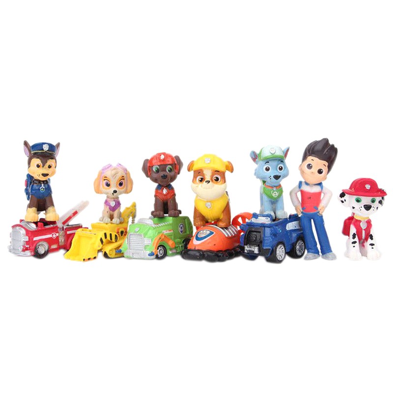 ภาพหน้าปกสินค้าSHKINGDOM ตุ๊กตาฟิกเกอร์ Nickelodeon Paw Patrol ขนาดเล็ก 12 ชิ้น