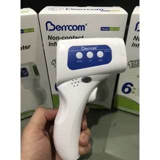 เครื่องวัดไข้ (คุณภาพดีสุด) infrared thermometer Berrcom ราคาแบ่งปัน!! ฟังชังก์ภาษาอังกฤษ