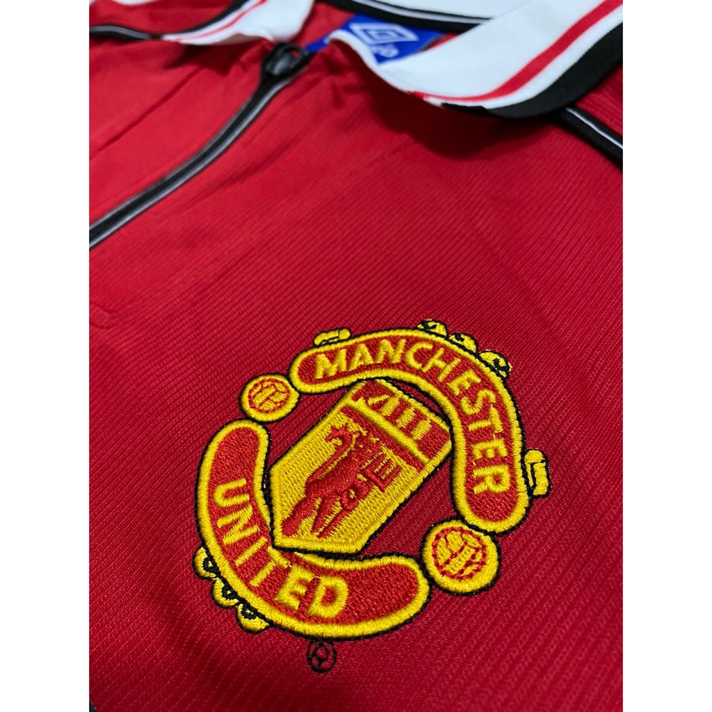 เสื้อทีมแมนยูแดง-คอซิบ-แขนยาว-ย้อนยุค-1998