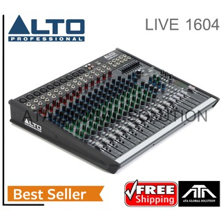 มิกเซอร์ ALTO LIVE 1604 NPE MIXER (รับประกันศูนย์ 1ปี) เครื่องแต่งเสียง ปรับเสียง ออดิโออินเตอร์เฟส ครอส อีคิว