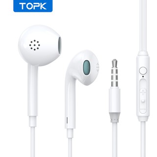 สินค้า TOPK F20 หูฟังอินเอียร์ ช่วยลดเสียงรบกวน พร้อมไมค์ และปุ่มปรับระดับเสียง
