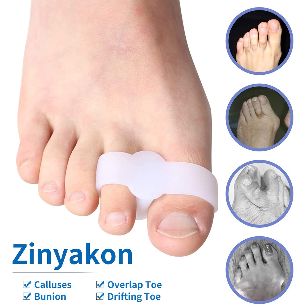 อุปกรณ์แยกนิ้วเท้า-ซิลิโคนเจล-บรรเทาอาการปวดนิ้วเท้า