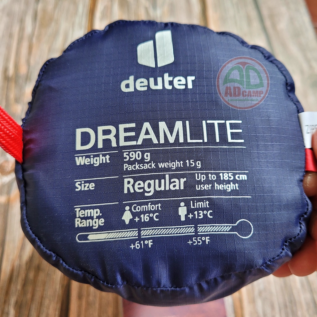 ถุงนอน-deuter-dreamlite-500-คอมฟอตที่-10-13-องศา-น้ำหนัก-590-กรัม-จากประเทศเยอรมัน