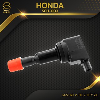 ภาพหน้าปกสินค้าคอยล์จุดระเบิด HONDA - JAZZ GD V-TEC / CITY ZX / L15A-SCH-003 - SURES MADE IN JAPAN - คอยล์หัวเทียน ฮอนด้า แจ๊ส ซิตี้ ที่เกี่ยวข้อง