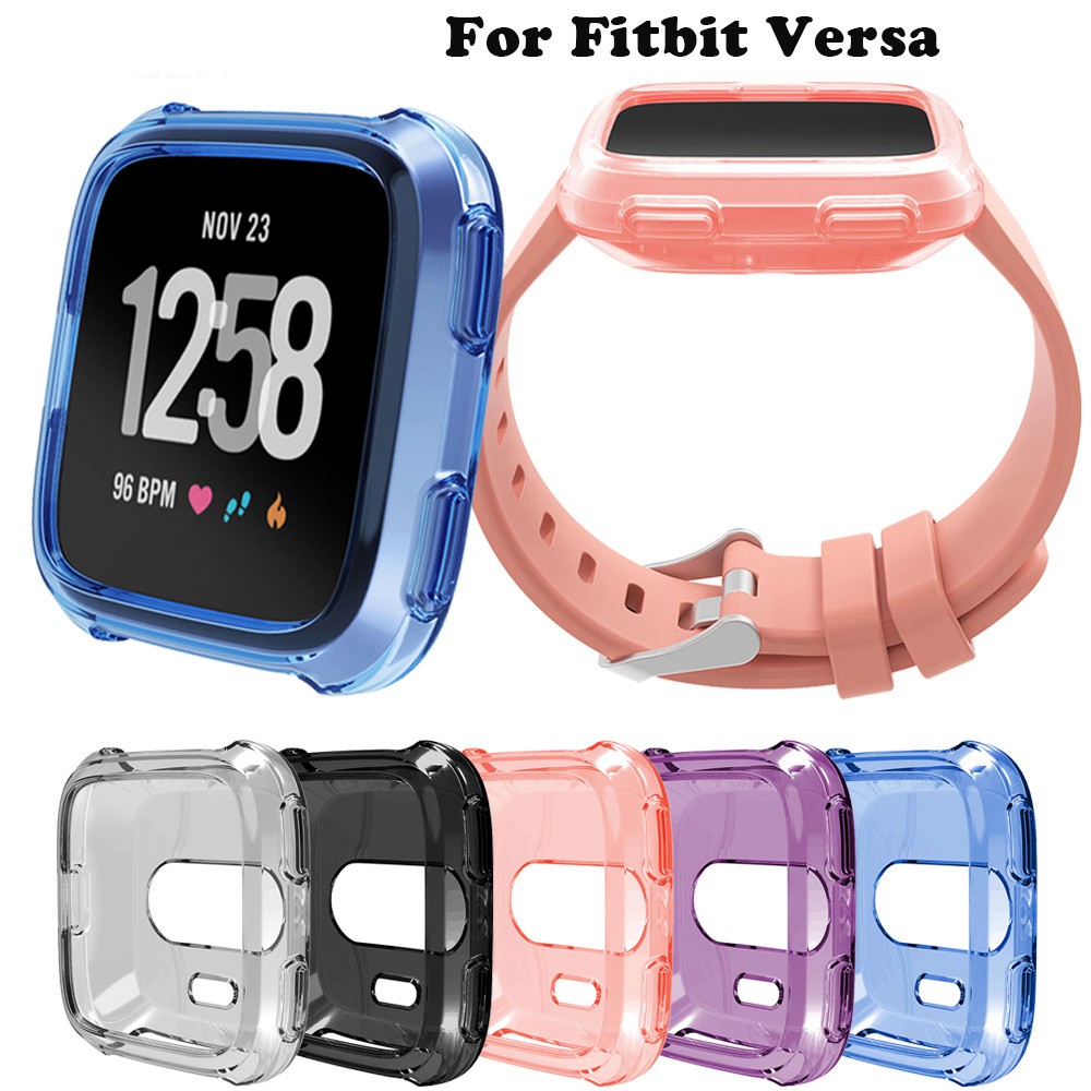 ภาพหน้าปกสินค้าสายนาฬิกาข้อมือซิลิโคนสำหรับ Fitbit Versa