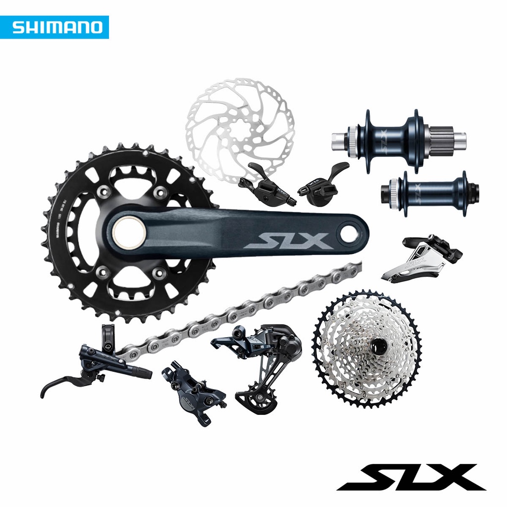 7ชิ้น-slx-m7100-2x12sp-ชุดเกียร์จักรยานเสือภูเขา-shimano-slx-m7100-mtb-groupset-shimano-slx-2021