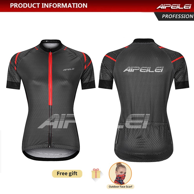 in-stock-aipeilei-เสื้อปั่นจักรยานสำหรับผู้หญิงแขนสั้นด้านบนจักรยานเสือหมอบ