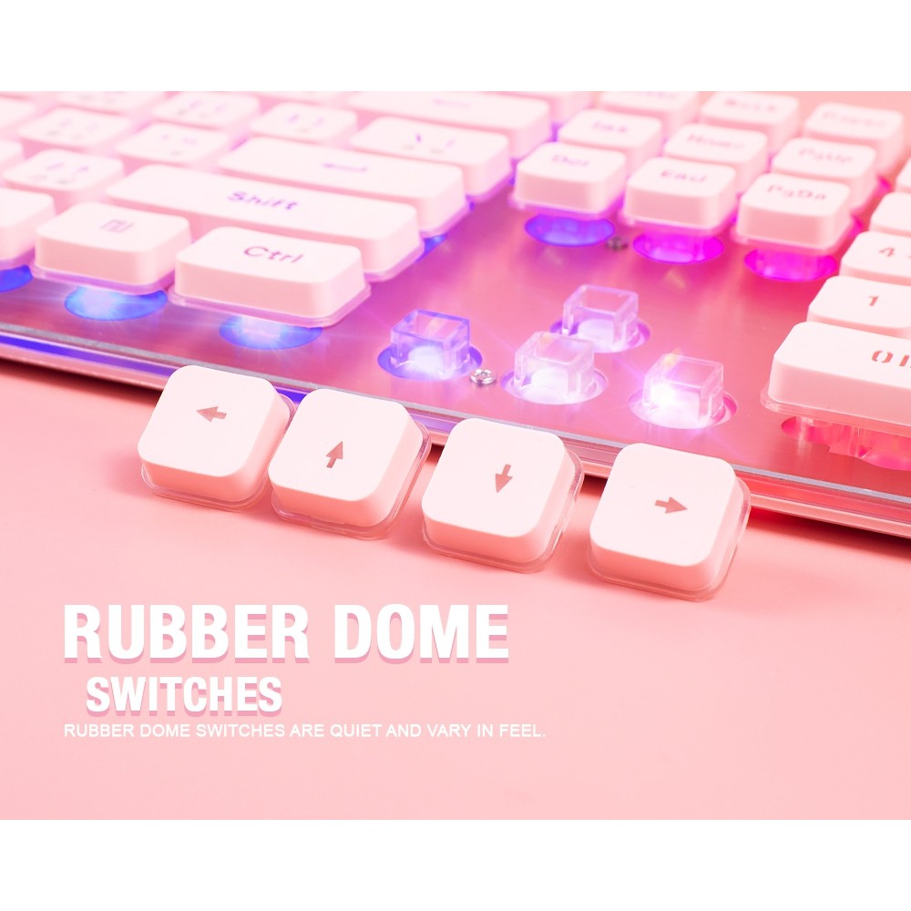 ภาพสินค้าNUBWO NK-32 Fortune Rubber Dome Keyboard มีให้เลือกหลายสี ไฟ Rainbow LED ของแท้ประกัน 1 ปี จากร้าน nubwo_officialshop บน Shopee ภาพที่ 5