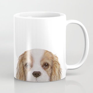 แก้วกาแฟ พิมพ์ลายสุนัข Cavalier King Charles Spaniel ของขวัญวันเกิด