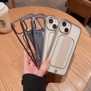 เคสโทรศัพท์มือถือ ซิลิโคนนุ่ม ใส กันกระแทก พร้อมสายคล้องข้อมือ สําหรับ iPhone 14 13 12 Pro Max