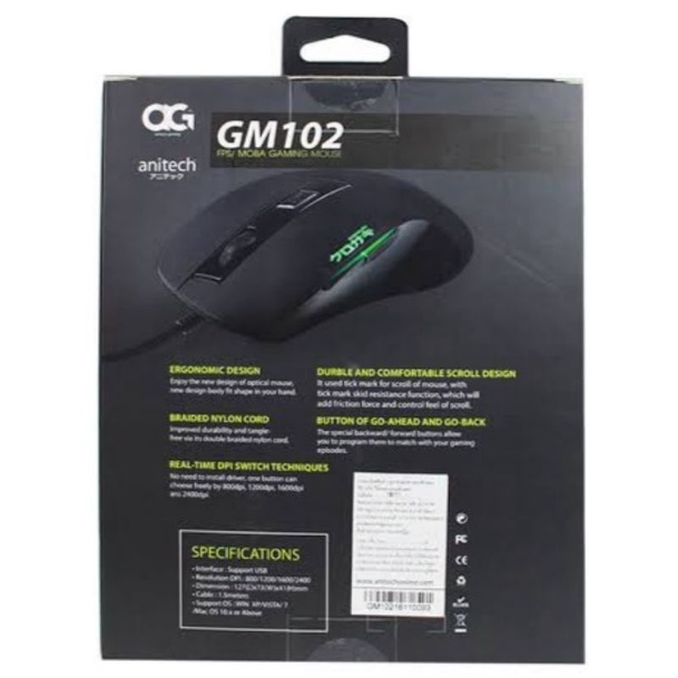 anitech-gaming-mouse-gm102-เม้าส์เกมส์
