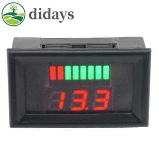 Didays 11 . 27 12-60 V Lead Acid เครื่องทดสอบความจุดิจิตอลโวลต์มิเตอร์ Led