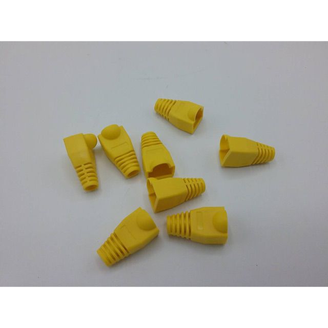 ปลั๊กบูทส์-plug-boot-ปลอกสวม-rj45-สีเหลือง