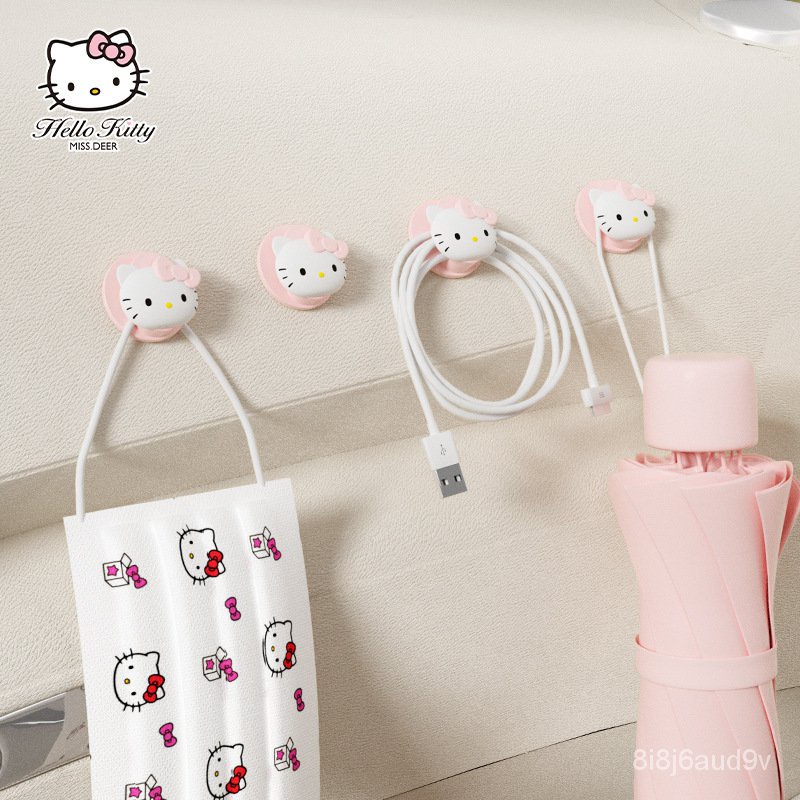 hellokitty-ตะขอติดรถยนต์-เบาะรถยนต์-ที่เก็บของในรถ-เบาะนั่งด้านหลัง-แถวหน้า-ตกแต่งน่ารัก