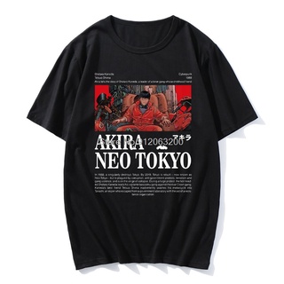 เสื้อยืดผ้าฝ้ายพิมพ์ลายขายดี ใหม่ เสื้อยืดลําลอง แขนสั้น คอกลม พิมพ์ลายอนิเมะ Akira Neo Tokyo แฟชั่นฤดูร้อน ใส่สบาย โอเว