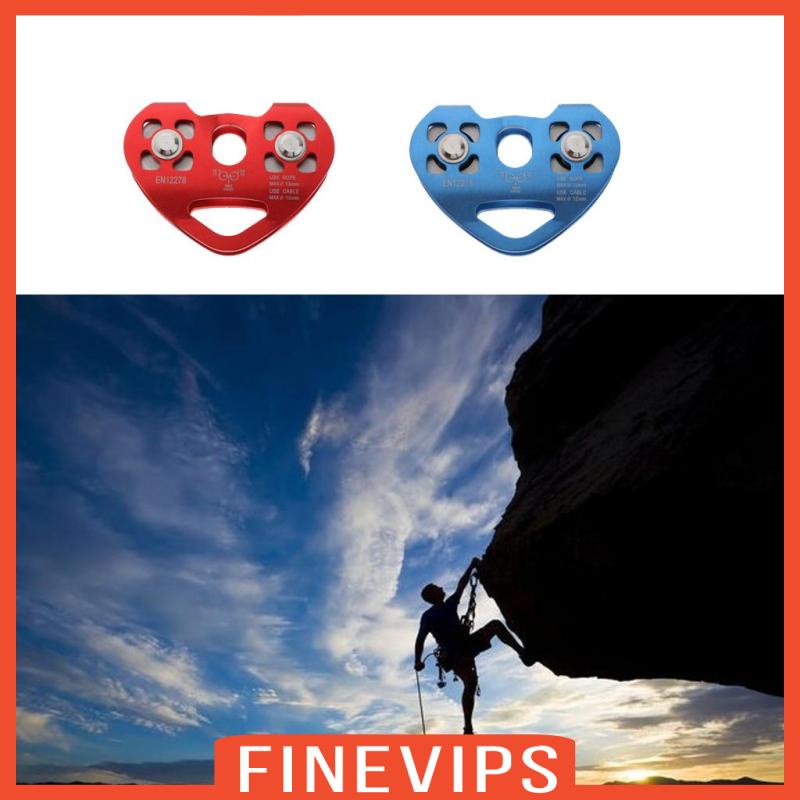 finevips-รอกคู่-30kn-หัวเข็มขัดคาราบิเนอร์-สีแดง-สําหรับปีนเขา