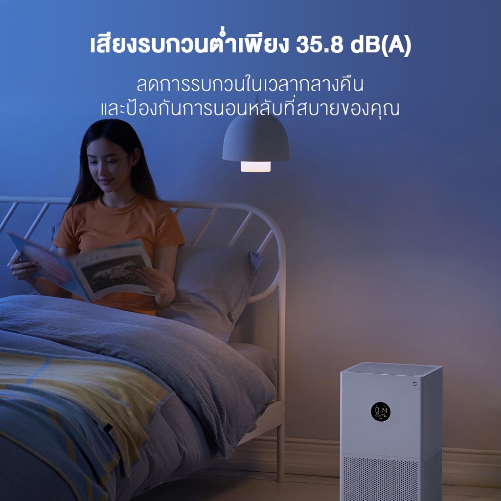 ภาพสินค้าXiaomi Mi Smart Air Purifier 4 Lite / 4 Pro เครื่องฟอกอากาศ กำจัดฟอร์มาลดีไฮด์/PM2.5 จากร้าน thaimall บน Shopee ภาพที่ 7