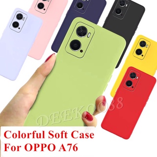 ใหม่ เคส OPPO A76 A16K A16 A95 4G 2022 New Phone Case Skin Feel TPU Softcase Casing TPU Silicone Phone Cell Cover Housing เคสโทรศัพท์ OPPOA76