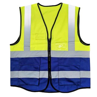 ภาพขนาดย่อของภาพหน้าปกสินค้าF09 Reflective Vestความปลอดภัยเสื้อกั๊กสะท้อนแสงสูงสะท้อนแสงเพื่อความปลอดภัยเสื้อกั๊กมีซิป จากร้าน subeixu บน Shopee ภาพที่ 8