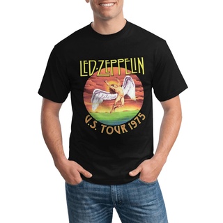เสื้อยืดสีขาว - 2022 เสื้อยืดคุณภาพสูงชั้นนําเสื้อยืด Led Zeppelin ประณีตเราทัวร์สวมใส่ทุกวัน 1975