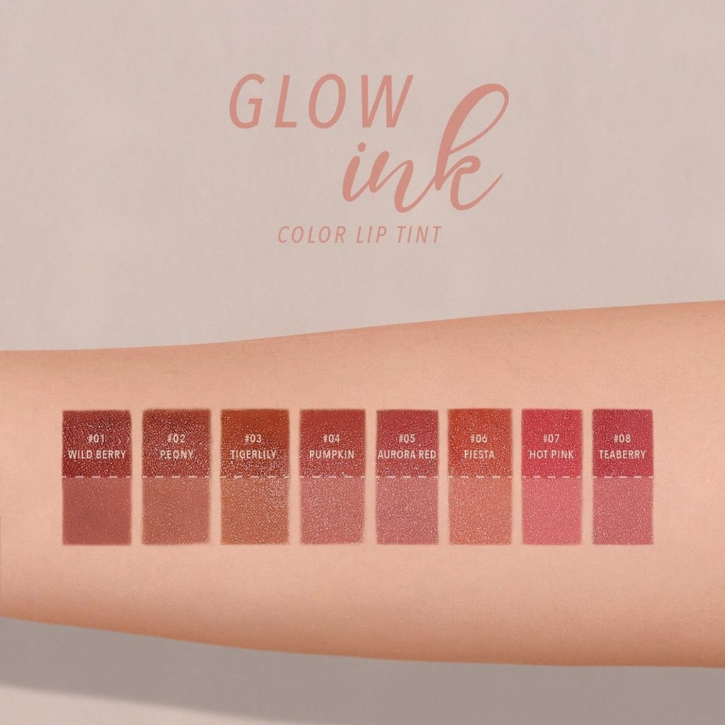 ภาพสินค้าMerrez'ca Glow Ink Color Lip Tint ลิปสัมผัสนุ่มที่มีเนื้อกึ่งกลอสและกึ่งเสตน มอบสีสันที่ชัดเจน จากร้าน merrezca_official บน Shopee ภาพที่ 7