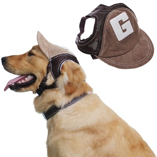 🐶หมวกเบสบอล😺ป้องกันแดด หมวกสำหรับสุนัขฤดูร้อน ปรับได้ ขนาดใหญ่ สําหรับสุนัขกลางแจ้ง
