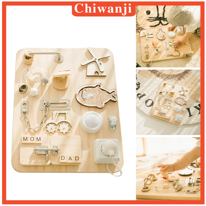 chiwanji-บอร์ดเกมกระดาน-montessori-busy-ของเล่นเสริมการเรียนรู้เด็ก