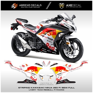 สติกเกอร์ NINJA 250fi SEMIFULL REDBULL KAWASAKI NINJA FI สําหรับติดตกแต่งรถจักรยานยนต์ พร้อมส่ง