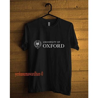 ขายดี!GILDAN เสื้อยืด ผ้าออกซ์ฟอร์ด พิมพ์ลายโลโก้ University of Oxford สีดํา สําหรับผู้ชายS-5XL