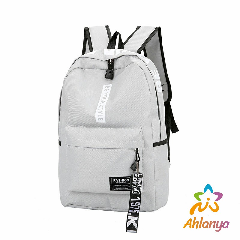 ahlanya-กระเป๋าเป้สายเกาหลี-กระเป๋าเป้เดินทาง-กระเป๋าเป้ลำลอง-backpack