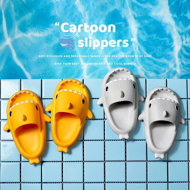 รองเท้าแตะเด็ก-shark-children-slippers