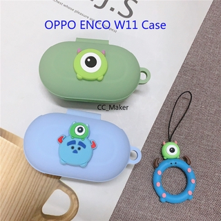 ( In Stock ) เคสโทรศัพท์มือถือลายการ์ตูนมอนสเตอร์สําหรับ Oppo Enco W11