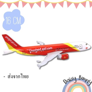 สินค้า โมเดลเครื่องบิน  *พร้อมส่งจากไทย* Vietjetair.com Airbus A320 ขนาด 16cm. Scale : 1:400 มีขาตั้งโชว์