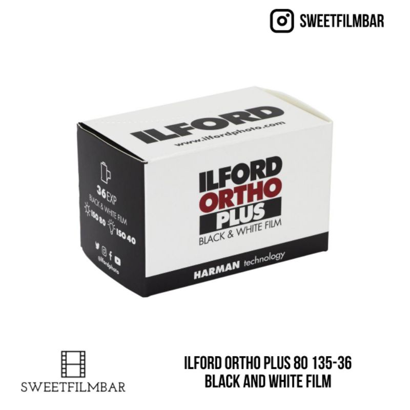 ภาพหน้าปกสินค้าILFORD Ortho Plus 80 Black and White Film  Exp 2023/03  Sweet Film Bar จากร้าน sweetfilmbar บน Shopee