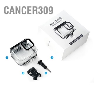Cancer309 เคสกล้องดําน้ํา แบบใส 45 ม. กันน้ํา สําหรับ Hero 9