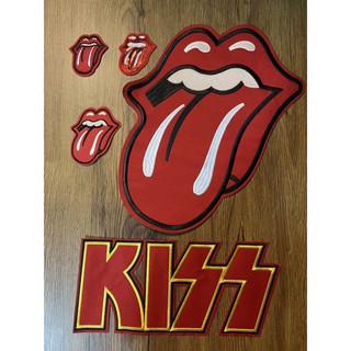 ตัวรีดลายrollingstonesและkissมีหลายขนาด