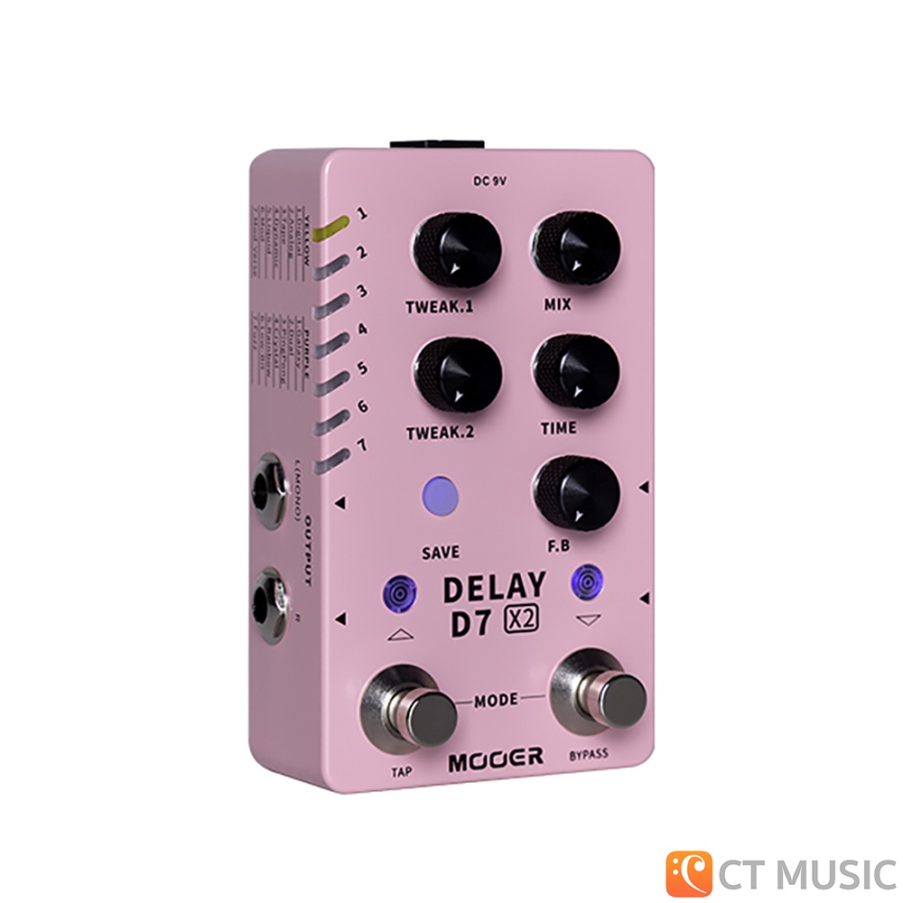 mooer-d7-x2-delay-เอฟเฟคกีตาร์