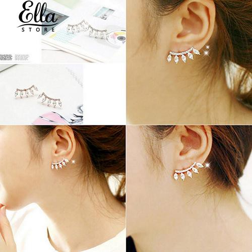 เครื่องประดับเงินฝัง-rhinestone-crown-swep-ear-ear-ต่างหูเงิน