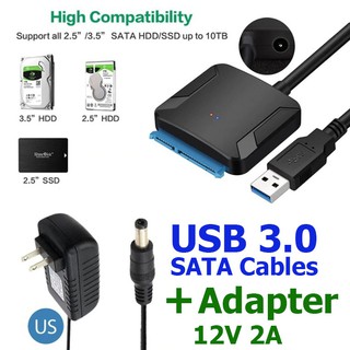 USB 3.0 SATA Cables Converter Male to 2.5 3.5 inch HDD SSD Drive Wire Adapter Wired Convert Cables USB3.0 Hard Drive.