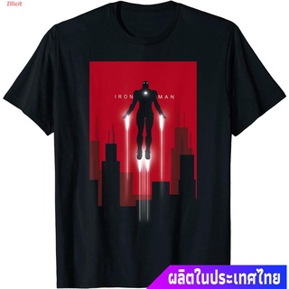 เสื้อยืดกีฬา Marvel Iron Man In Flight Deco Art Style Graphic T-Shirt T-Shirt Short sleeve T-shirts