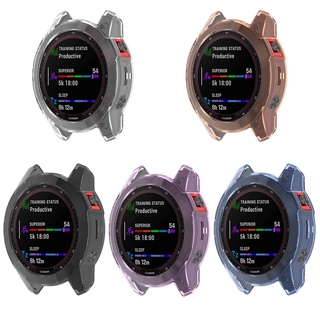 ภาพขนาดย่อของภาพหน้าปกสินค้าเคสป้องกัน TPU แบบนิ่ม สําหรับ Garmin Fenix 7 7S 7X / Garmin Epix Gen2 Smart Watch กรอบป้องกัน กันชน อุปกรณ์เสริม จากร้าน kevinlam.th บน Shopee