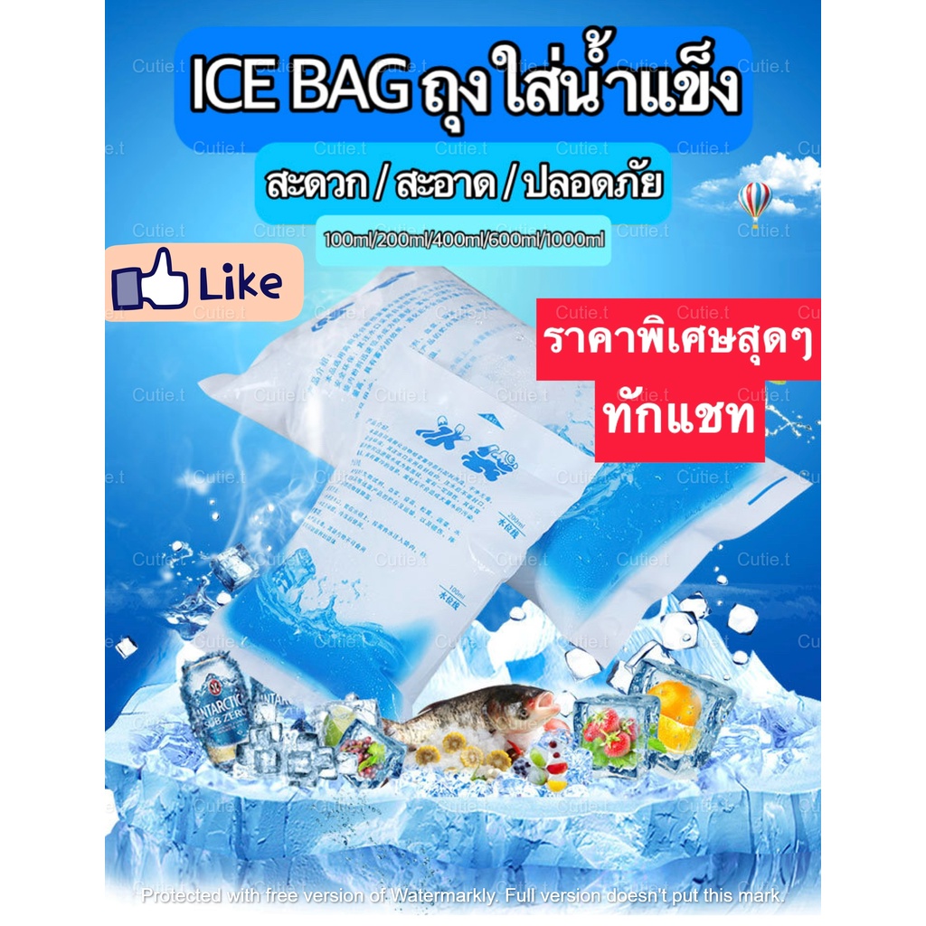 ไอซ์แพค-ไอซ์เจล-เจลเก็บความเย็น-ถุงเก็บความเย็น-ถุงน้ำแข็ง-icepack-icegel-icebag-1บาท