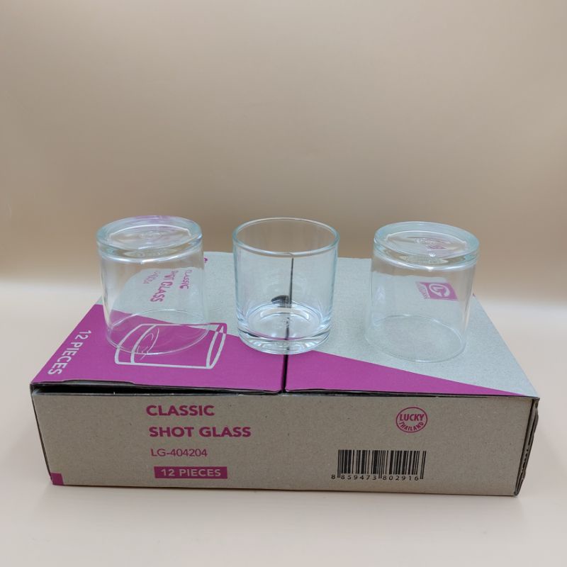 ขายยกกล่อง-แก้วใสทรงเตี้ย-clsaaic-shot-glass-lg-404204-บรรจุ-12-ใบ