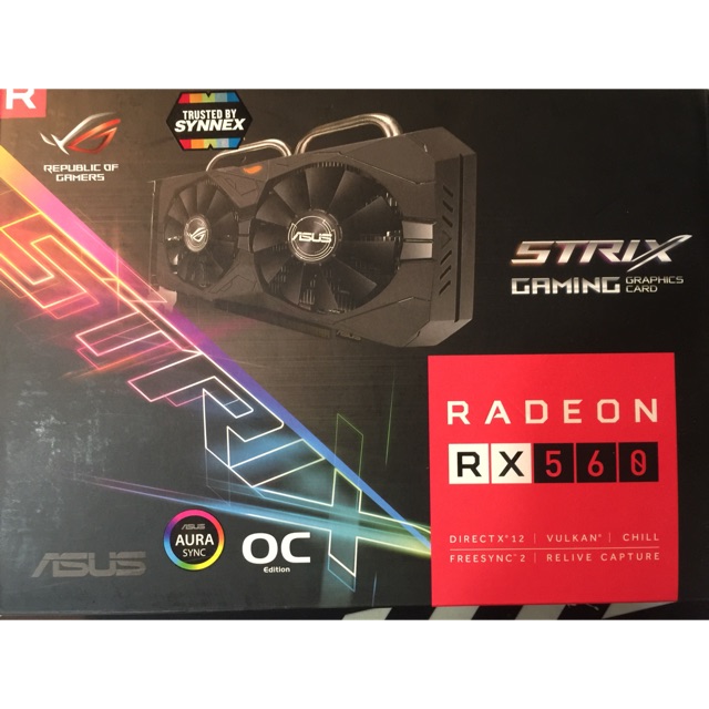 ASUS ROG-STRIX RX560 4GB GAMING | Shopee Thailand