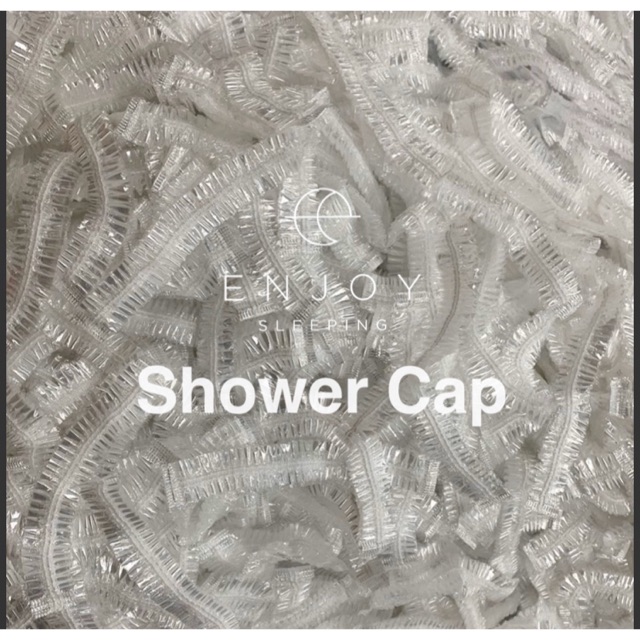 shower-cap-หมวกอาบน้ำ-หมวกอาบน้ำตัวหนอน-มีทั้งพลาสติก-วัสดุย่อยสลาย-ของใช้โรงแรม-โรงพยาบาล