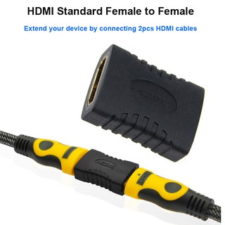 ภาพขนาดย่อของภาพหน้าปกสินค้าส่งเร็ว หัว HDMI Male to Female Extension Adapter Converter Mini Micro HDMI Cable Connector หัวแปลง HDMI to HDMI DM จากร้าน dm_deemark_so_good บน Shopee ภาพที่ 2